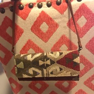 Red Ipsa Clutch with Crossbody Strap